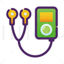 Music player vector