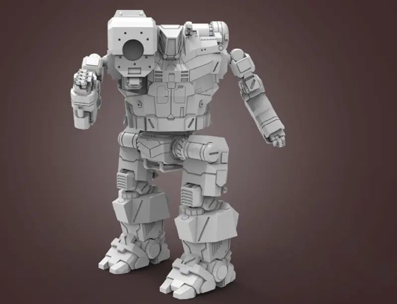 MWO ハンチバック 3D プリントモデル STL ファイル