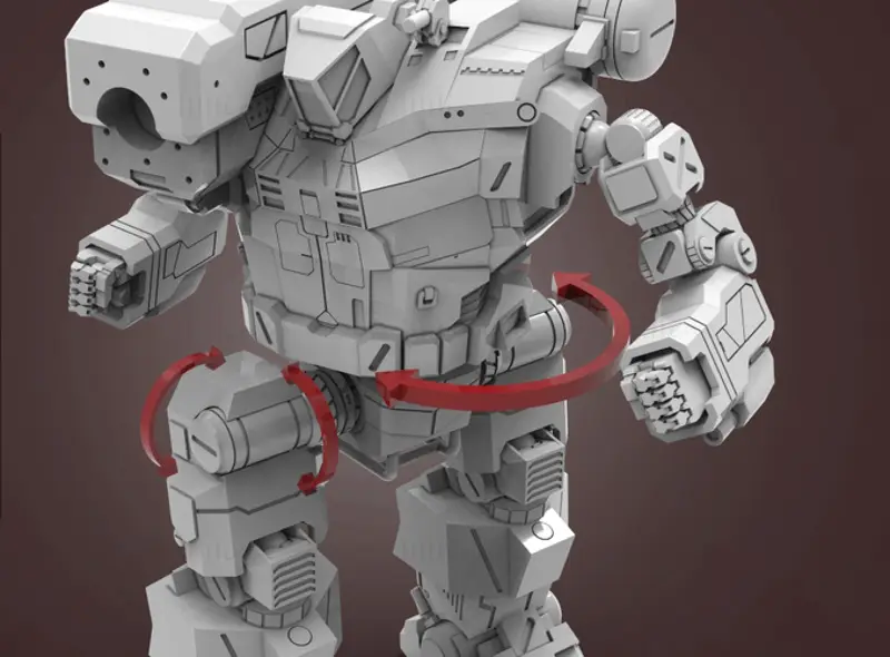 MWO ハンチバック 3D プリントモデル STL ファイル