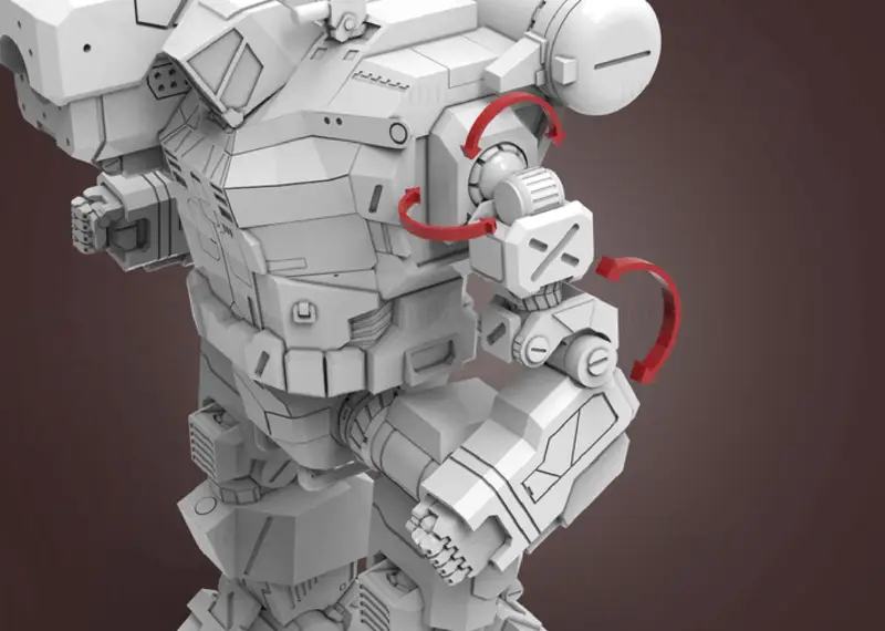 MWO ハンチバック 3D プリントモデル STL ファイル