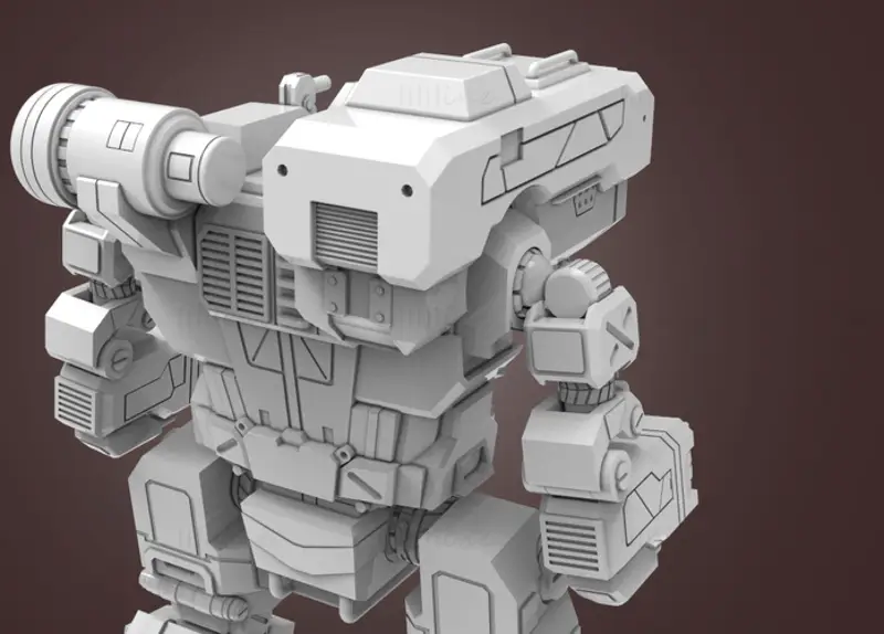 MWO ハンチバック 3D プリントモデル STL ファイル