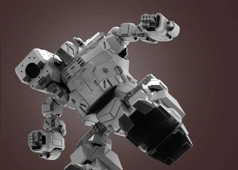 MWO ハンチバック 3D プリントモデル STL ファイル