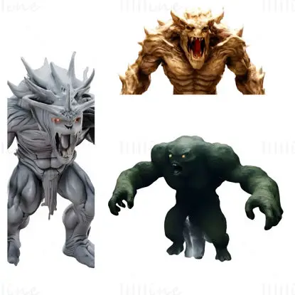 Mythical Monster Guardians 3D Print Model