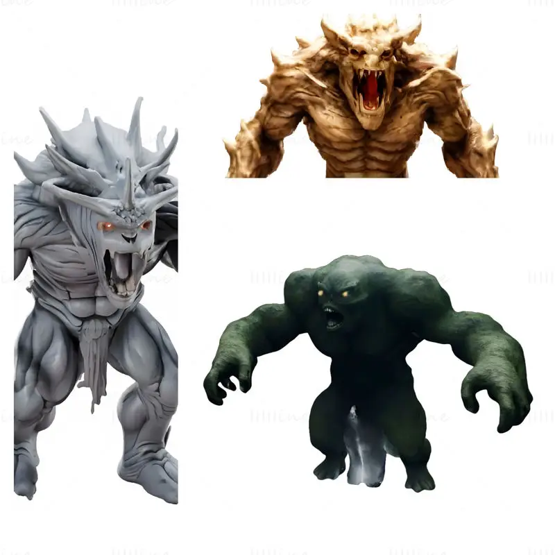 Mythisch Monster Guardians 3D-printmodel