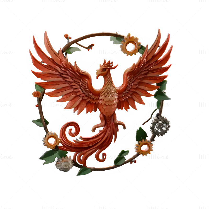 Mythical Phoenix 3D Print Model Collection