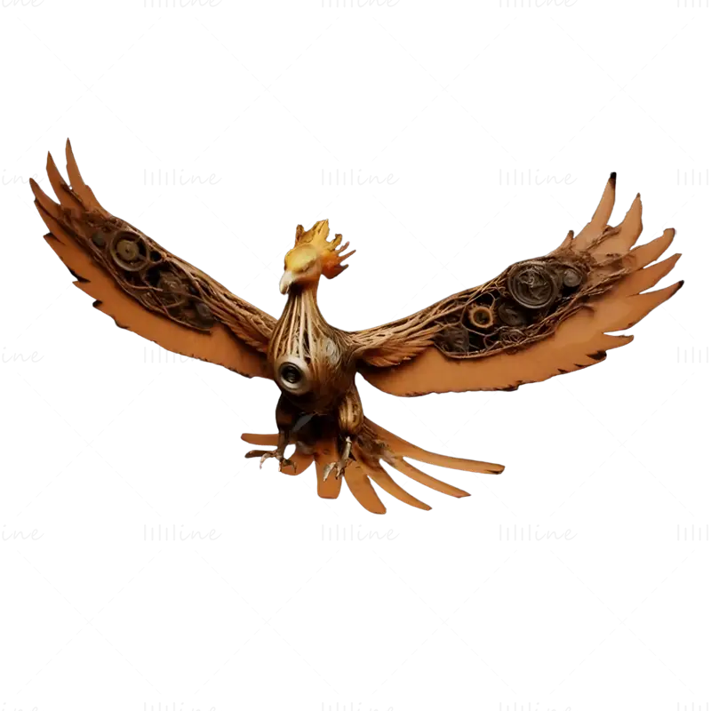 Mythische Phoenix 3D-printmodelcollectie