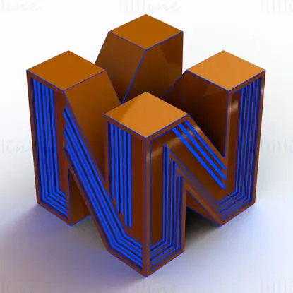 N64 Komplex alakú 3D nyomtatási modell STL