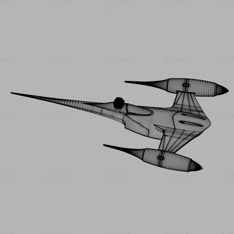 Naboo N-1 Starfighter 3D-Druckmodell stl