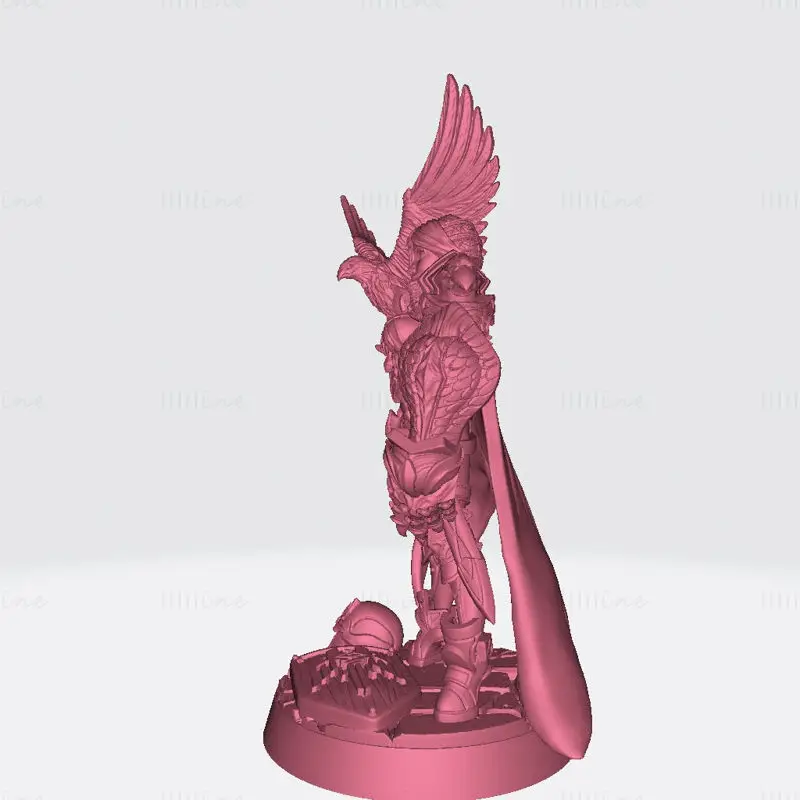 纳迪亚雌性猎鹰者微型 3D 打印模型 STL