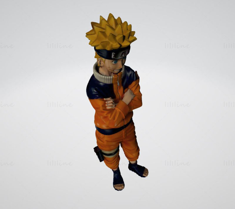 Naruto Modelo 3D Pronto para Imprimir STL