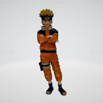 Naruto 3D-modell klar til å skrive ut STL