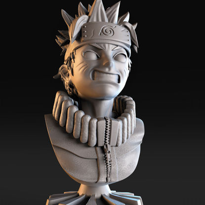 Naruto Büste 3D-Modell bereit zum Drucken STL