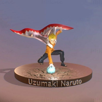 Naruto Hokage 3D modell STL nyomtatásra készen