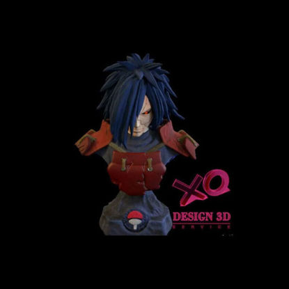 Modello di stampa 3D di Naruto (busto di Madara).