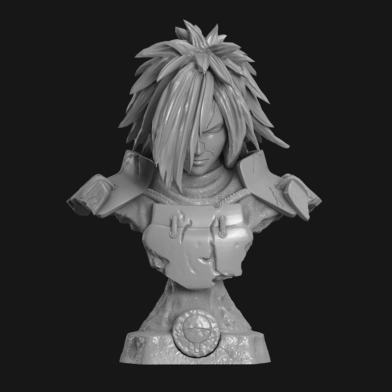 Naruto (Madara bust) 3d print model