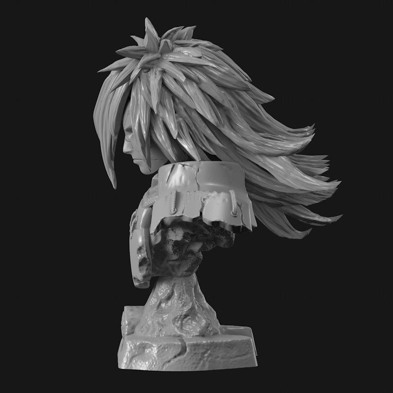 Modello di stampa 3D di Naruto (busto di Madara).