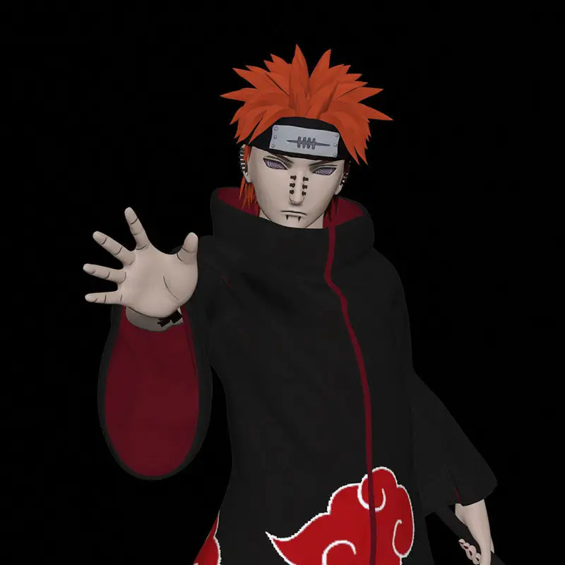 Naruto Pain 3D-печатная модель STL OBJ