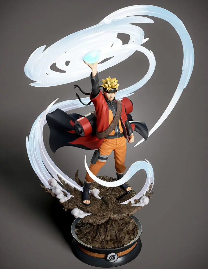 Naruto Sage Mode 3D Printing Model STL