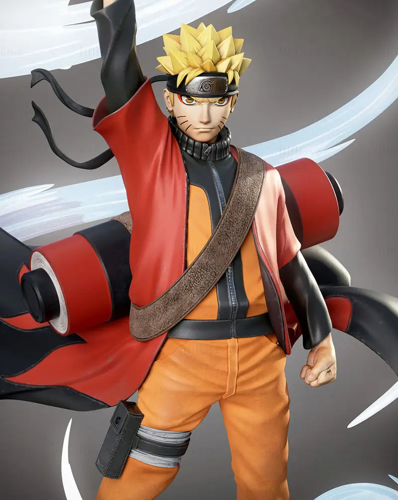 Naruto Sage Mode 3D Printing Model STL