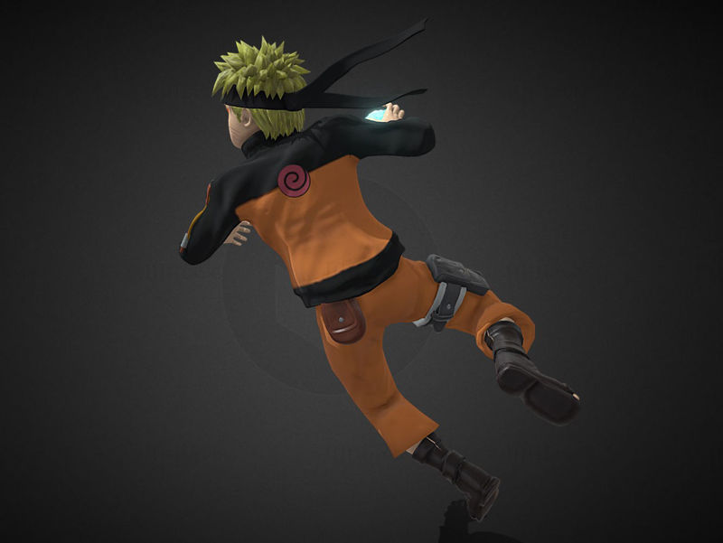Naruto Uzumaki 3D-modell Klar til å skrive ut STL