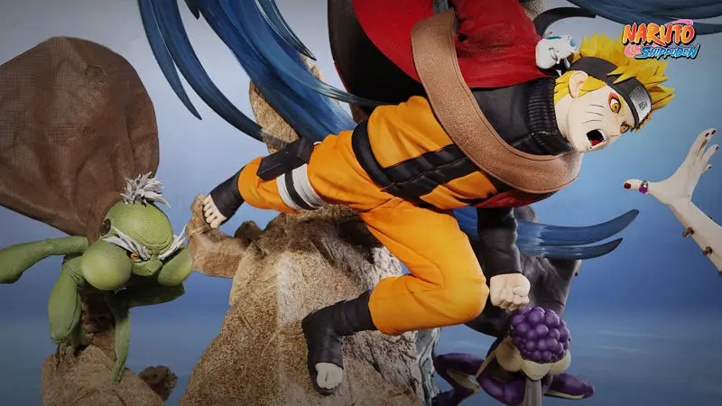 Naruto vs Pain 3D-utskriftsmodell STL