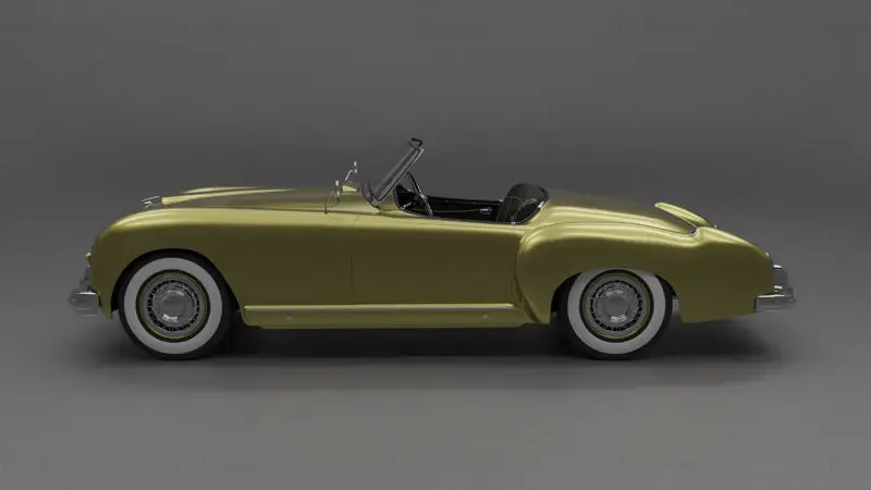 Nash-Healey Roadster 1952 3D model