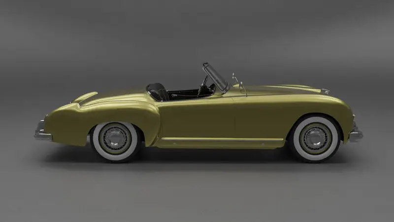 Nash-Healey Roadster 1952 3D model