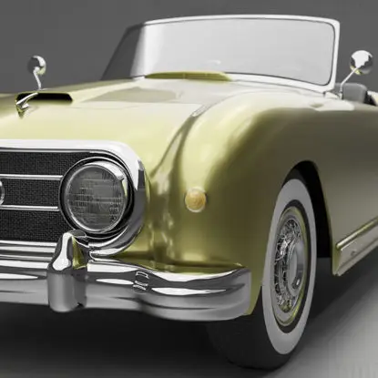 Nash-Healey Roadster 1952 3D model