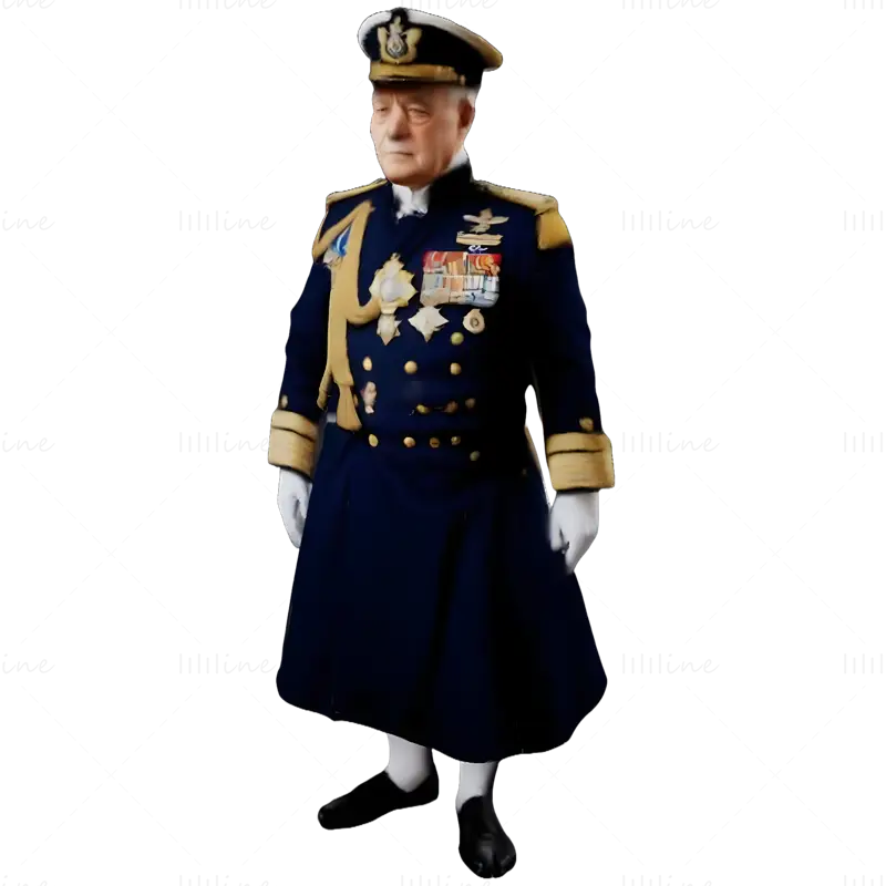 Naval Officer Figurine 3D Print Model Collection