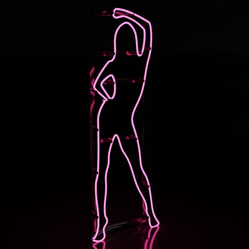 Neon Girl Sign Blender modelo 3d