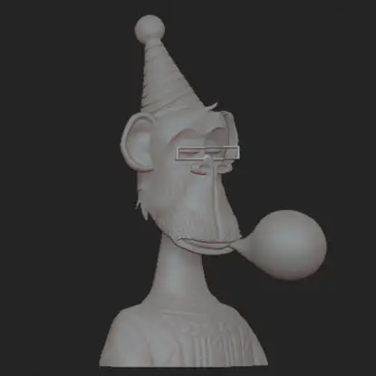 Neymars NFT monkey 3d-utskriftsmodell STL