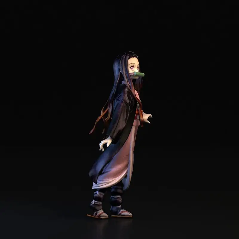 Nezuko Kamado Demon Slayer 3D-utskriftsmodell STL-filer - Anime-figurfiler av høy kvalitet