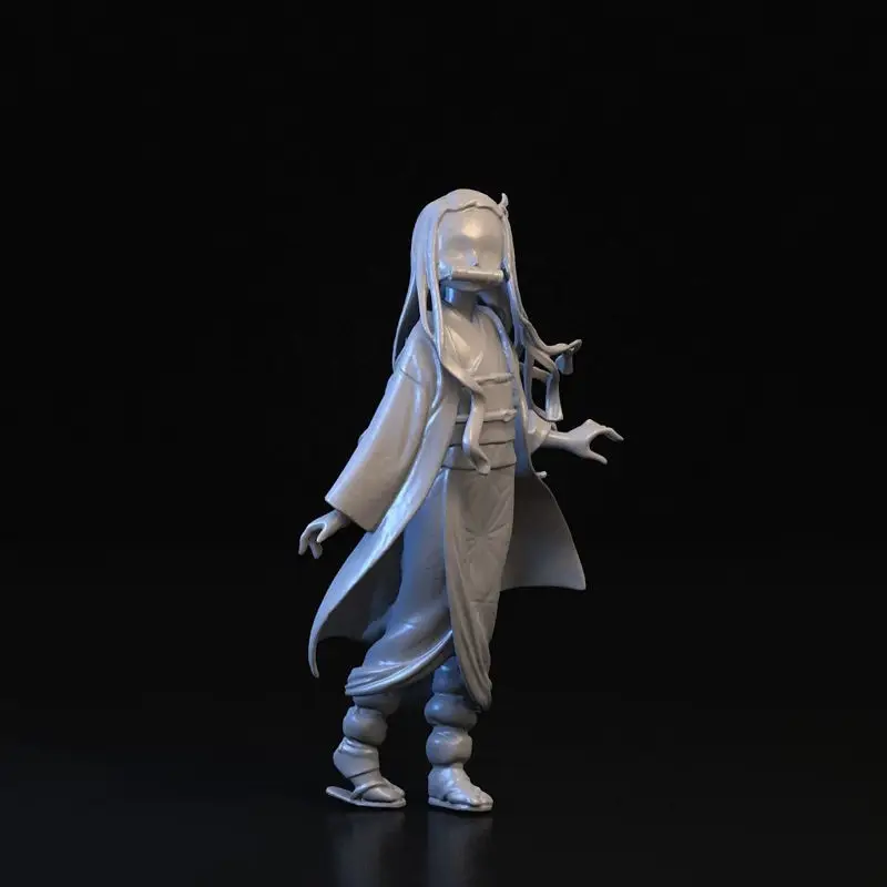 Nezuko Kamado Demon Slayer 3D-utskriftsmodell STL-filer - Anime-figurfiler av høy kvalitet