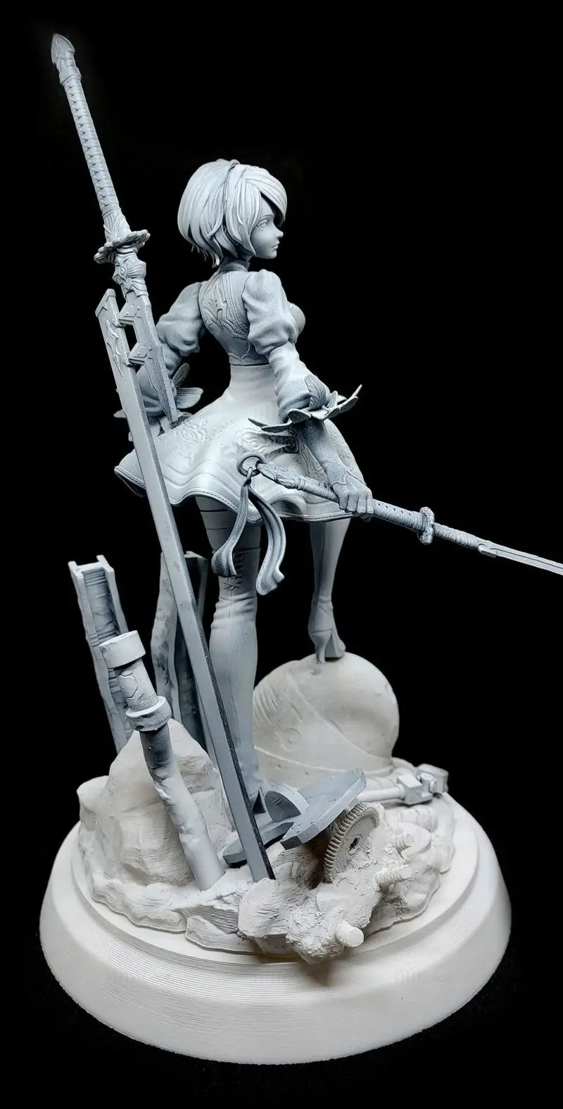 Nier Automata 2B 3D Print Model STL файлы