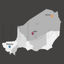 Niger map vector