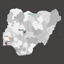 Vektorová mapa Nigérie
