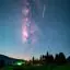 Night Sky Milky Way Meteor Time Lapse Mobile Footage