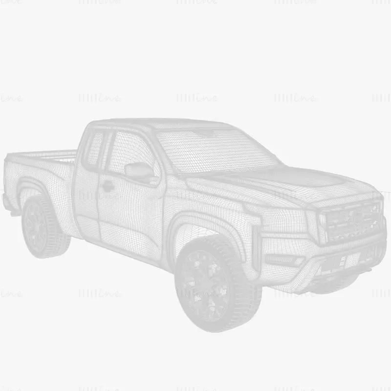 Nissan Frontier King Cab 3D модел