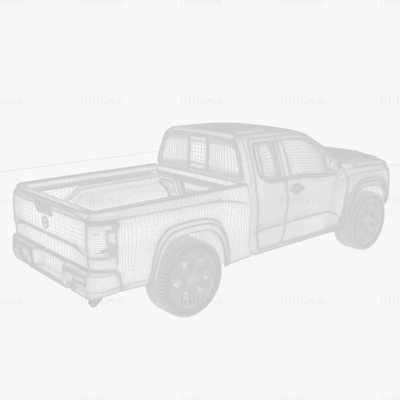 Nissan Frontier King Cab modelo 3d