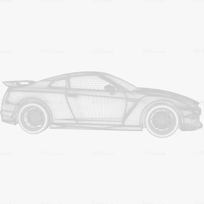 Nissan GT R Nismo Coche Modelo 3D