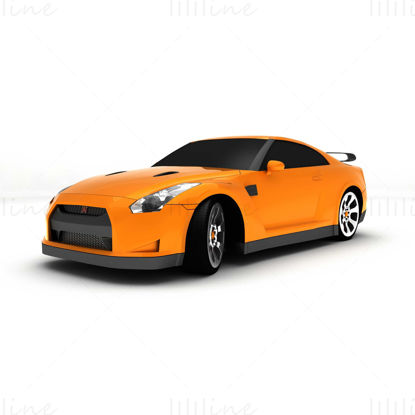 Nissan GTR 2008 3D model