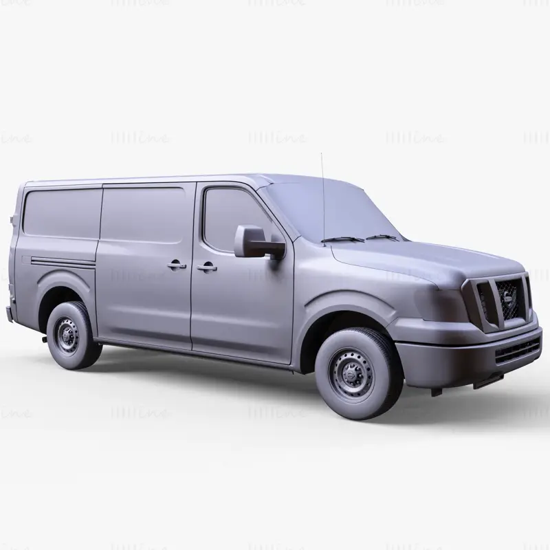 Model 3D de vehicul Nissan NV Cargo 1500 V6 S 2022