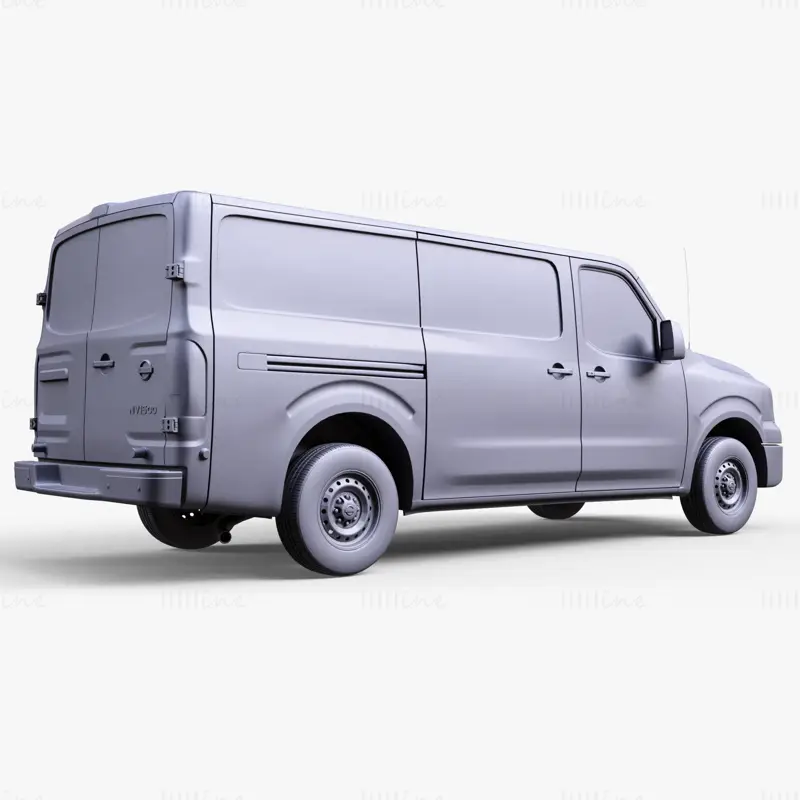 Nissan NV Cargo 1500 V6 S 2022 3D модел на превозно средство