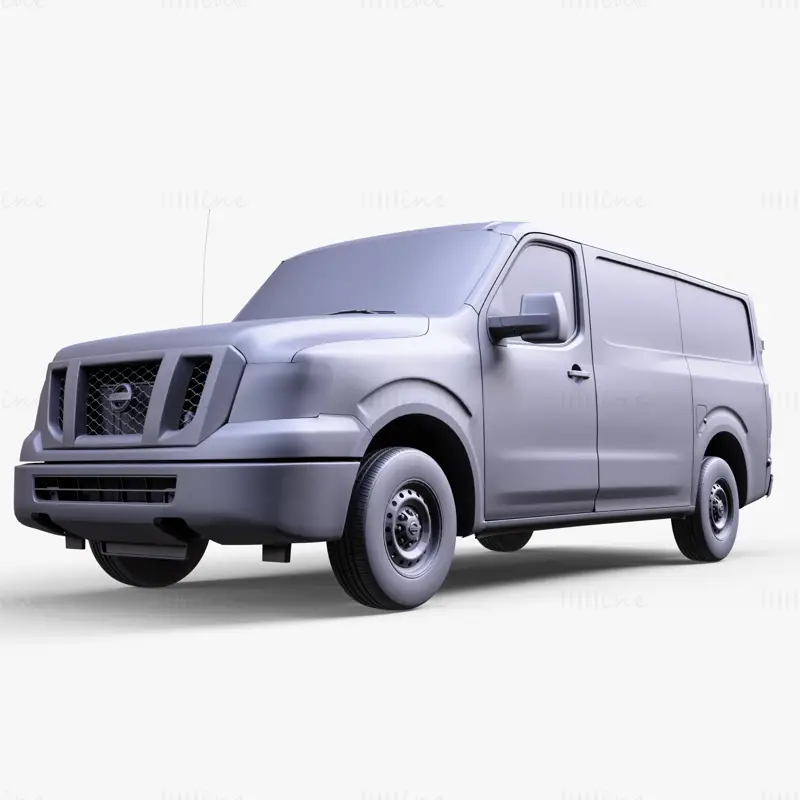 Nissan NV Cargo 1500 V6 S 2022 Fahrzeug-3D-Modell