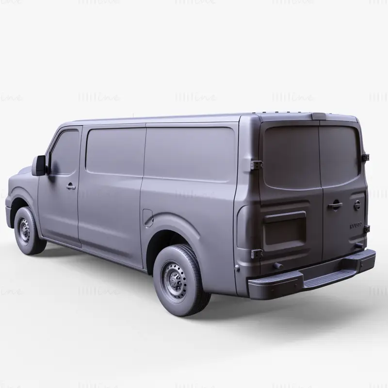 Model 3D de vehicul Nissan NV Cargo 1500 V6 S 2022