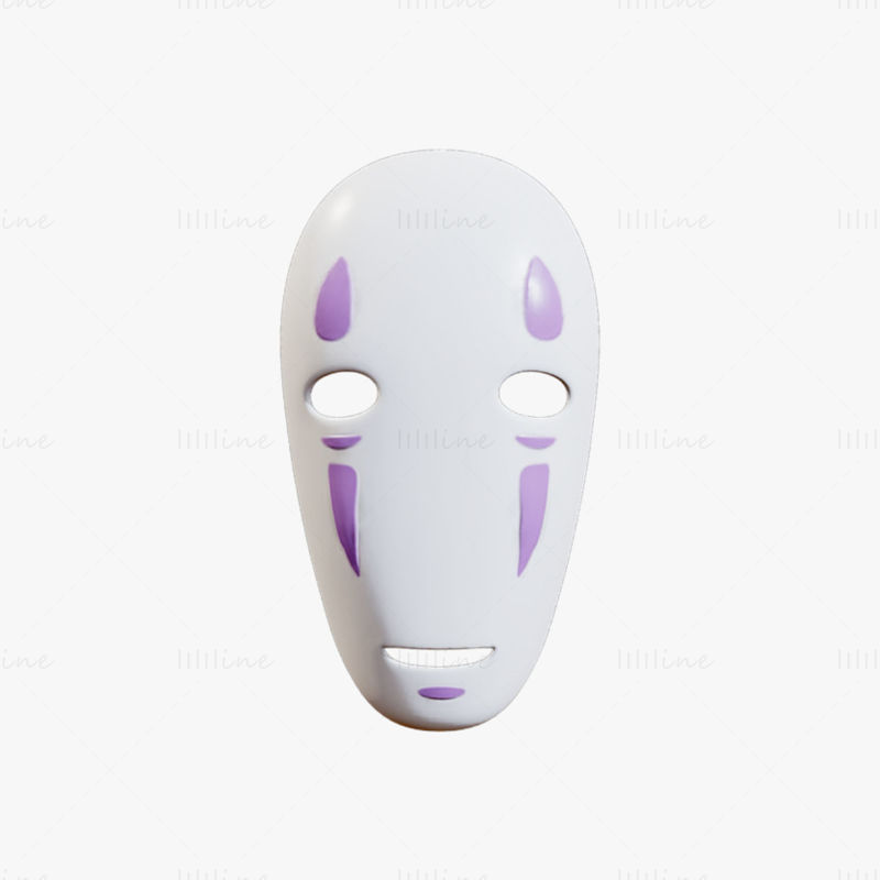 No Face Mask 3D Model - Spirited Away