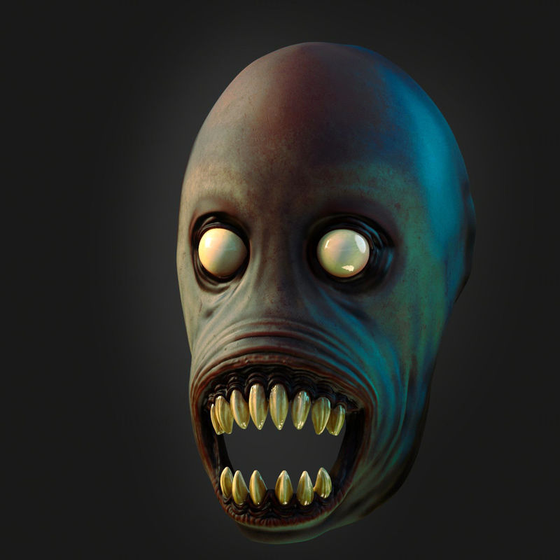 Noční maska ​​démona 3D tisk modelu STL