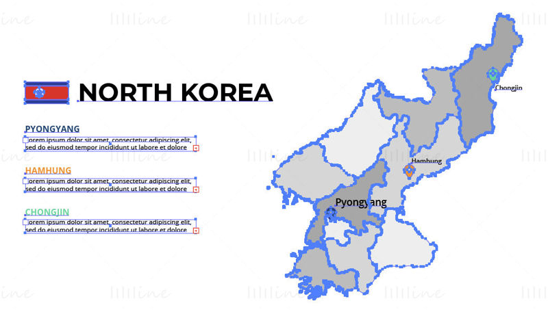 Kuzey Kore harita vektörü