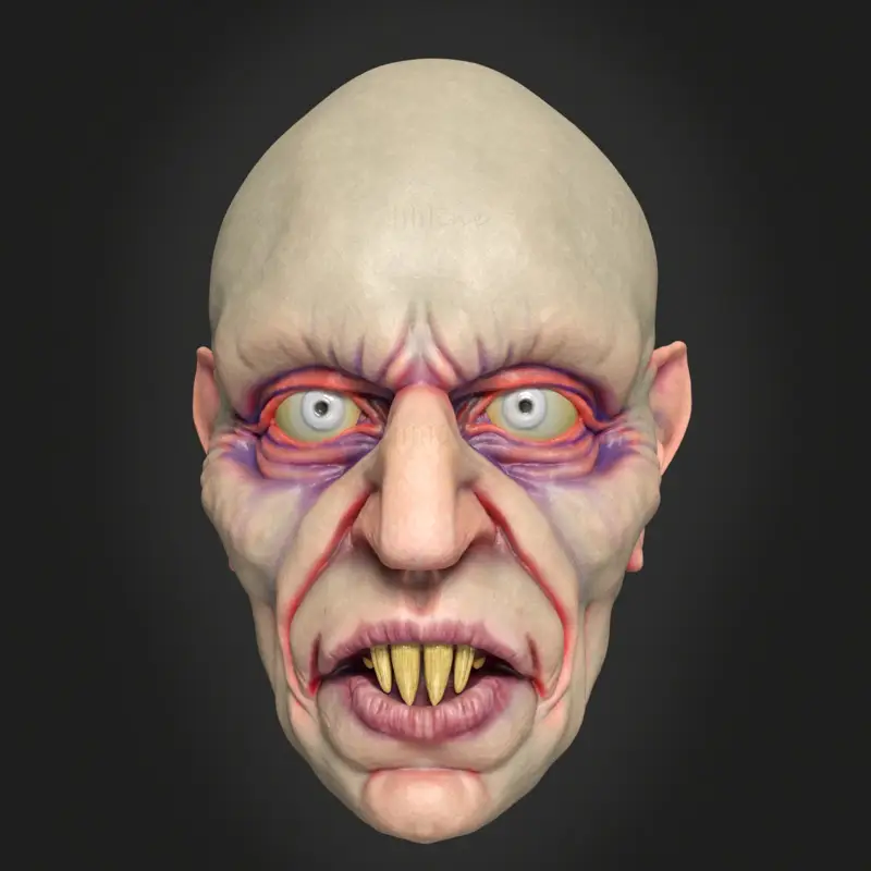 Nosferatu mask 3d printing model STL