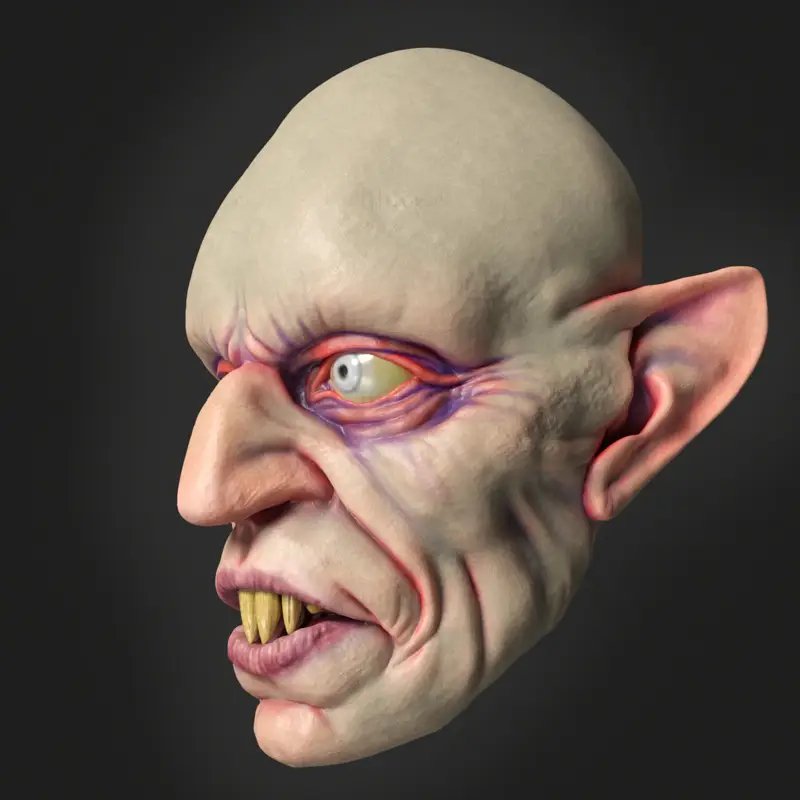 Nosferatu mask 3d printing model STL